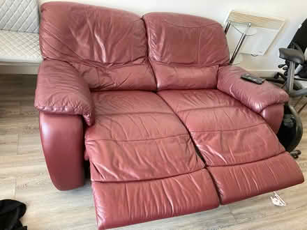 Photo of free Leather 2-Seater Sofa and Chair (Northampton) #2