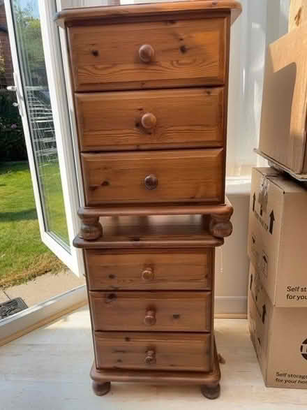 Photo of free Pine bedside draws (Hanwell Fields OX16) #1