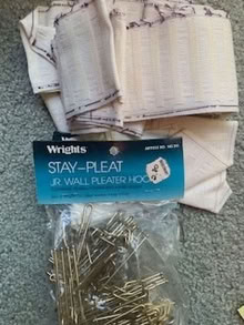 Photo of free curtain tape & pleat pins (North Brunswick-off Rte 1) #1