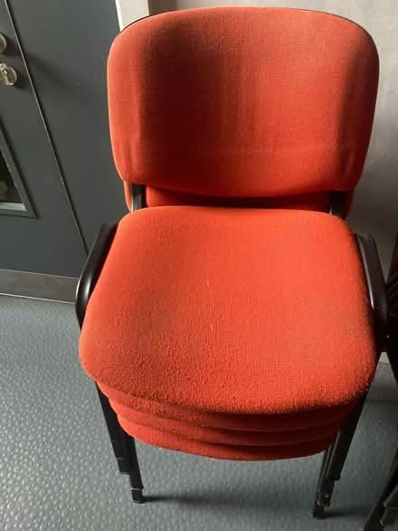 Photo of free Orange office/school style chairs (Windsor Sl4) #1