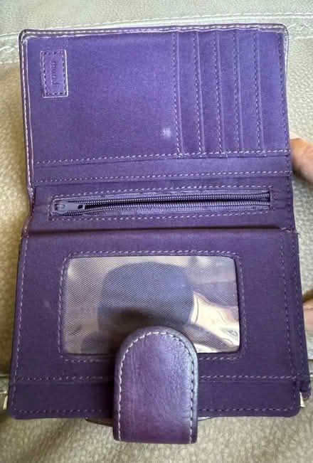 Photo of free Purple leather wallet (Saratoga) #2