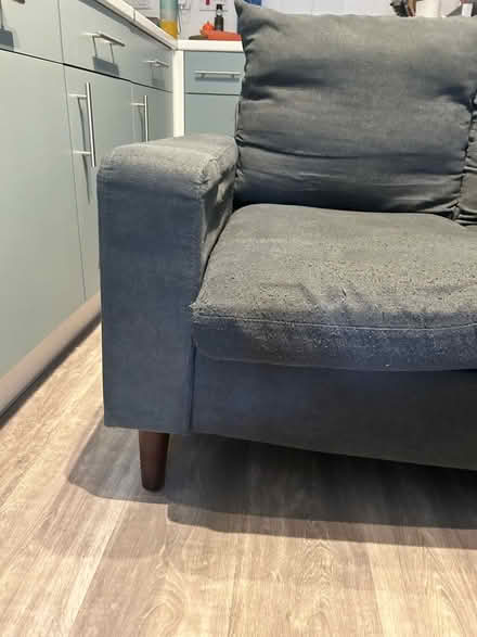 Photo of free Grey sofa and footstool (CV34) #4