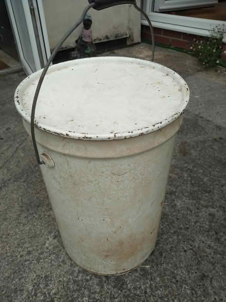 Photo of free Metal bucket with lid (Wells) #1