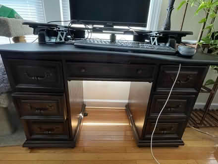 Photo of free Desk + VariDesk (for standing desk) (Columbia Heights) #2