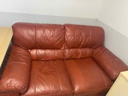 Photo of free 2 seater leather sofa (Windsor SL4) #1