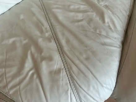 Photo of free Faux leather cream sofa (Oldfield park) #3