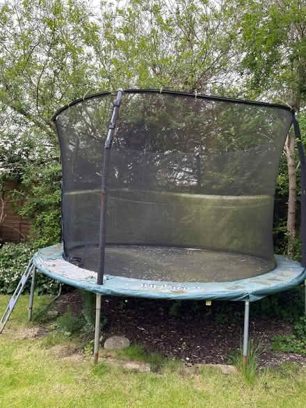 Photo of free Jumpking 12ft round trampoline with net. Needs dismantling (Knowle B93) #1