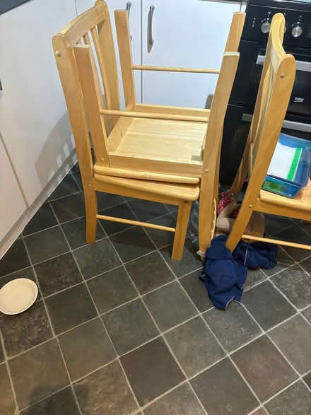 Photo of free Kitchen table and 3 chairs (Milburn CA10) #1