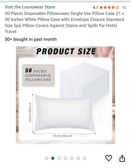 Photo of free disposable pillowcases (10304) #1