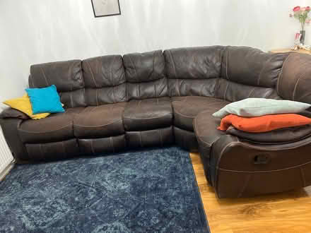 Photo of free Brown sofa (Northampton, blackthorn) #1