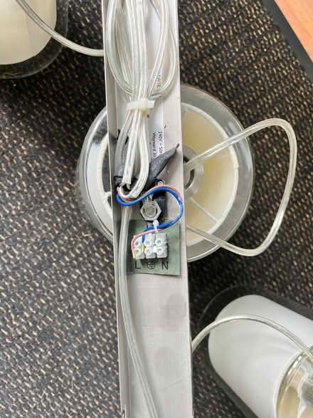 Photo of free 3 pendant light fitting (Street BA16) #2