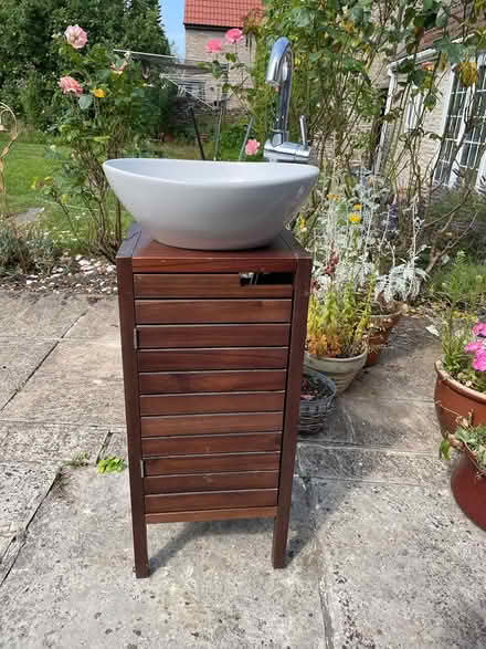 Photo of free Bathroom sink and cabinet (Clapton, Midsomer Norton) #1