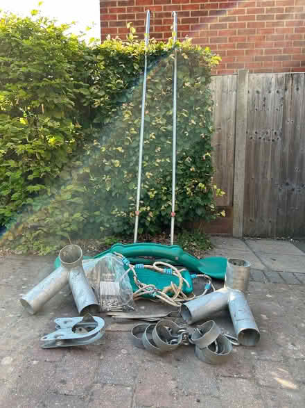 Photo of free Metal and plastic parts for TP swing (Three Fields Farm HP3) #1