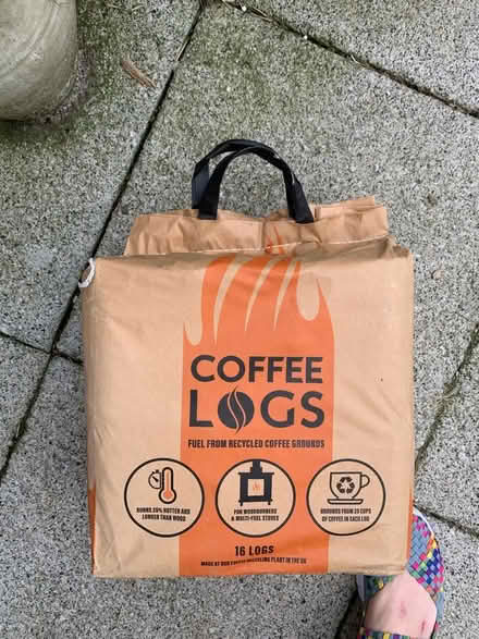 Photo of free Sealed bbq recycled coffee logs (Worcester Park KT4) #1