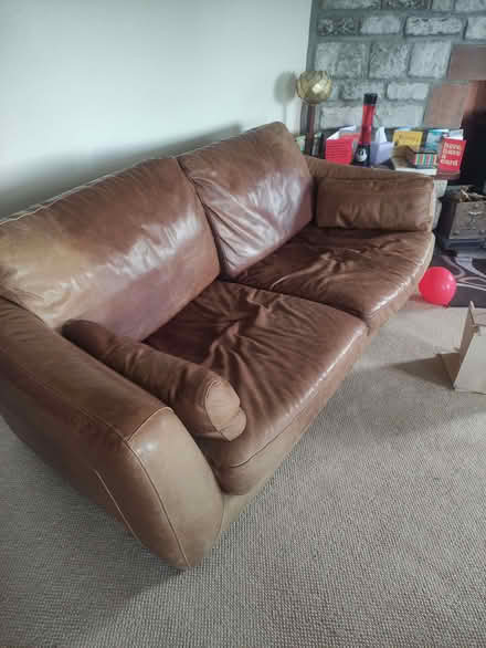 Photo of free Leather Sofa (Grayrigg LA8) #1