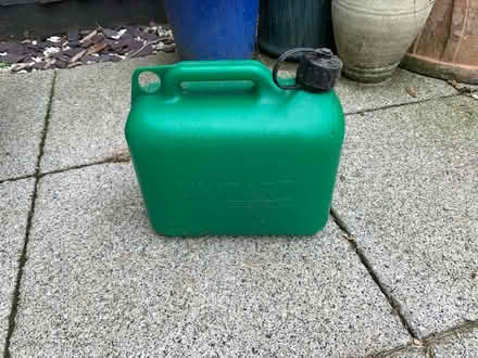 Photo of free 5litre plastic petrol can (Worcester Park KT4) #1
