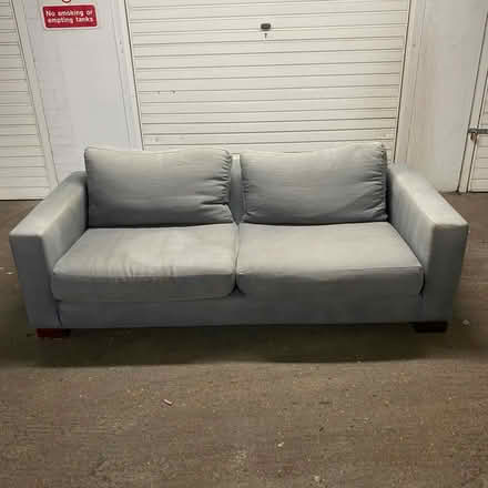Photo of free habitat grey sofa first come first (N79DE) #1