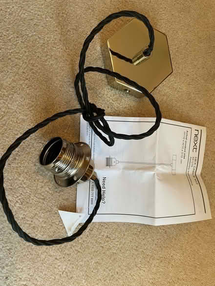 Photo of free Next Brass Pendant light (Oxley Park MK4) #1
