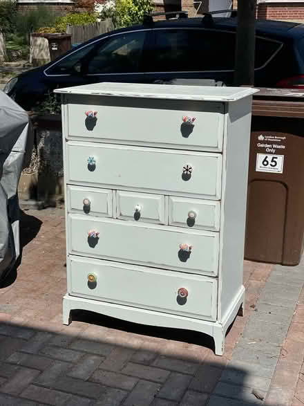 Photo of free Mahogany (painted) chest of drawers (Near Boston Manor tube station) #1