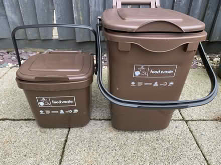 Photo of free 2 Unused food waste bins (Worcester Park KT4) #1