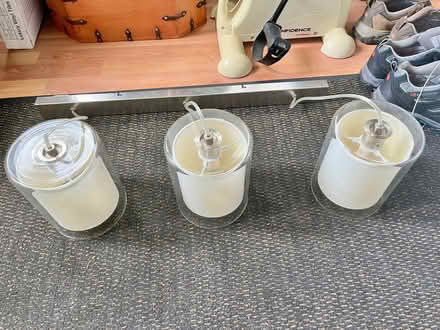 Photo of free 3 pendant light fitting (Street BA16) #3