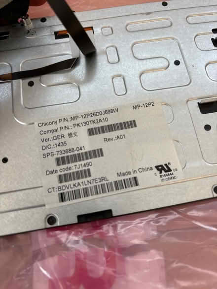 Photo of free HP ZBook Keyboard - German (Greenside NE40) #3