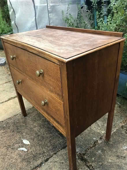 Photo of free Chest of two drawers- solid wood (SG4 Hitchin) #3