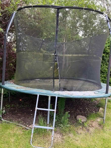 Photo of free Jumpking 12ft round trampoline with net. Needs dismantling (Knowle B93) #2