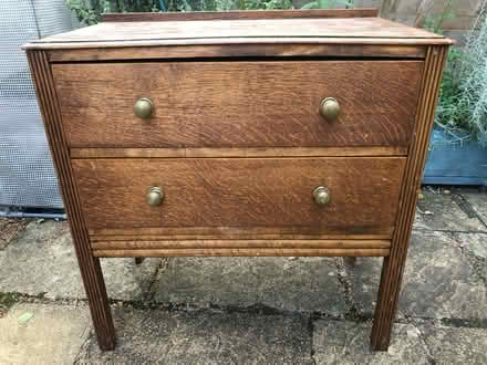 Photo of free Chest of two drawers- solid wood (SG4 Hitchin) #1