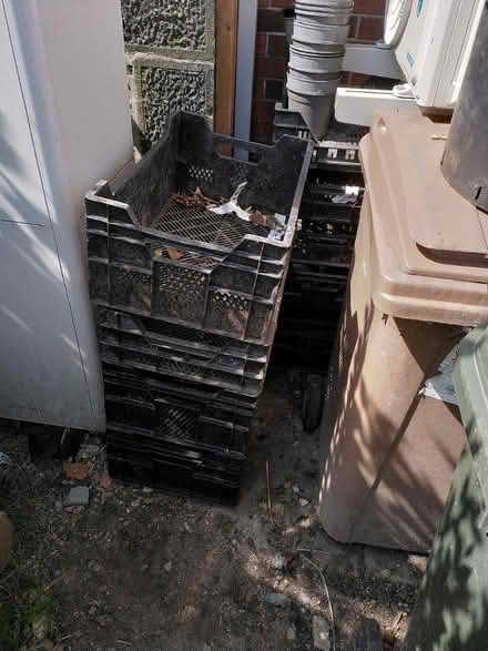 Photo of free Stackable black plastic crates (Backworth, NE27) #1