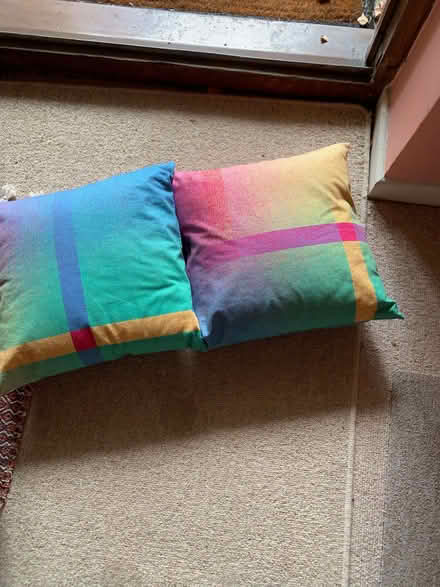 Photo of free Two colourful cushions (Cutteslowe OX2) #1