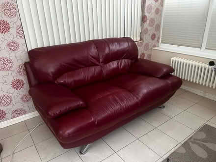Photo of free Harvey Two seater leather sofa (Sidcup kent) #3