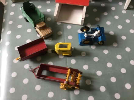 Photo of free Wooden farm and assorted tractors animals etc (Headington Quarry OX3) #1