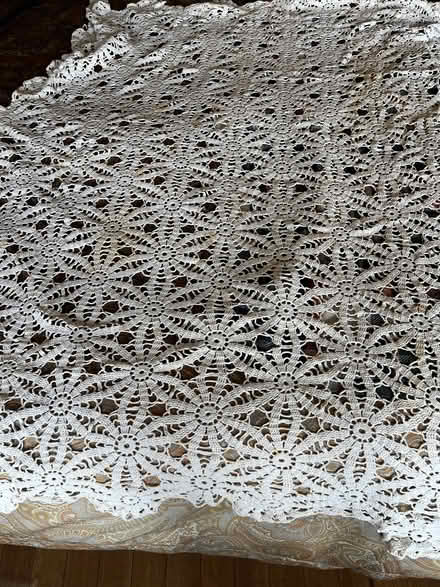 Photo of free 3 antique crocheted tablecloths (North Berkeley hills) #1