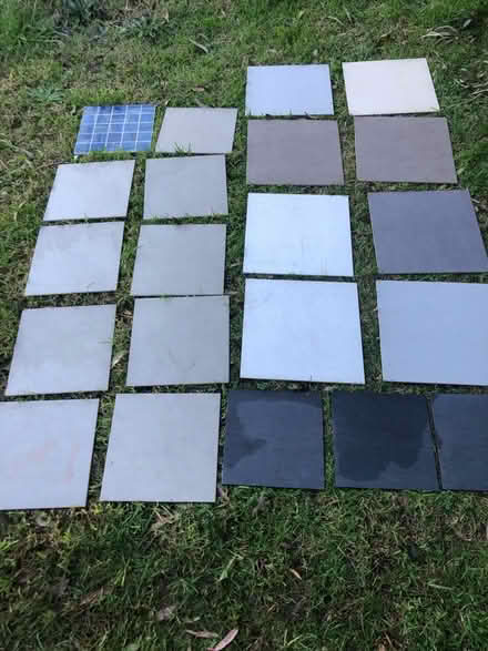 Photo of free 21 x Tiles various colours & sizes (Hazelbrook) #1