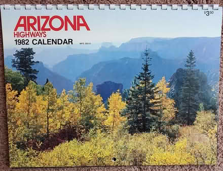 Photo of free Arizona Highways 1982 calendar (DeAnza Blvd - Stvns Crk & 280) #1