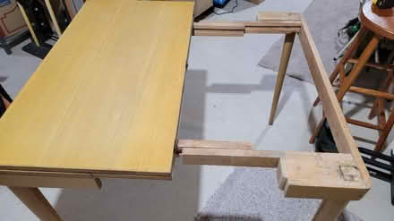 Photo of free Old, wooden, expanding table (N.E. Oakland County) #2