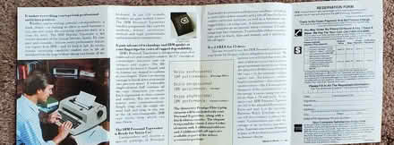 Photo of free IBM electric typewriter brochure (DeAnza Blvd - Stvns Crk & 280) #2