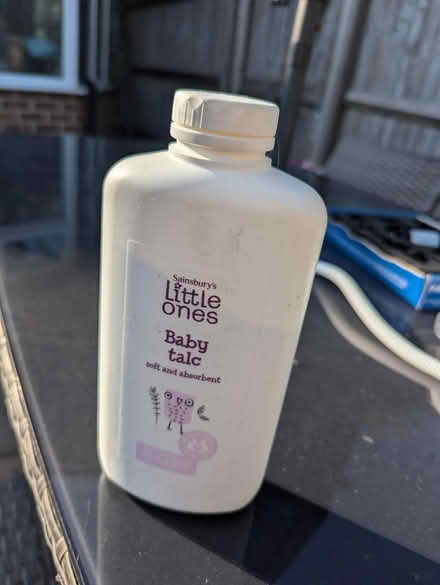Photo of free Full bottle of talc (Dunton green) #1
