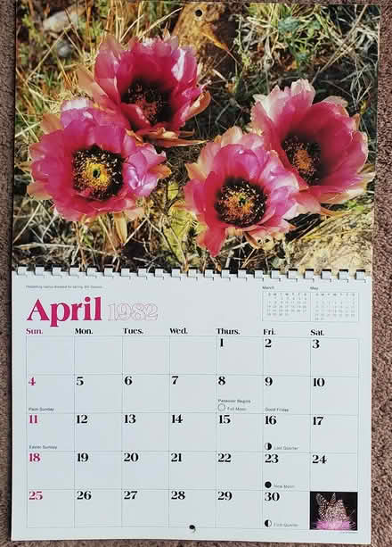 Photo of free Arizona Highways 1982 calendar (DeAnza Blvd - Stvns Crk & 280) #2