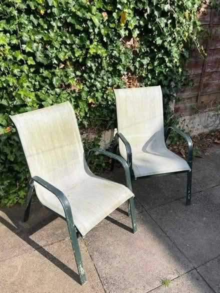 Photo of free Garden chairs x6 (Heaton Moor M19) #1