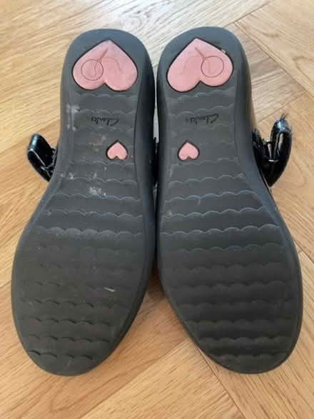 Photo of free Clarks girls size 1 black school shoes (Kingston Vale SW15) #2