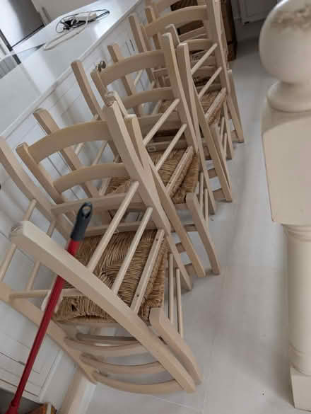 Photo of free 8 wooden chairs, John Lewis (Putney SW15) #1