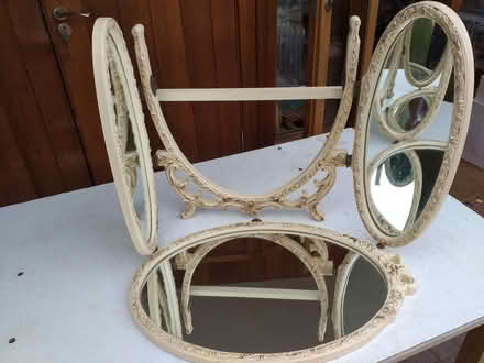 Photo of free Faux Antique 3-Way Dressing Table Mirror. (The Nurserylands TW12) #2