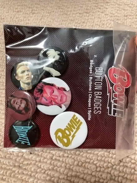 Photo of free David Bowie button badges (Broughton Street EH3) #1