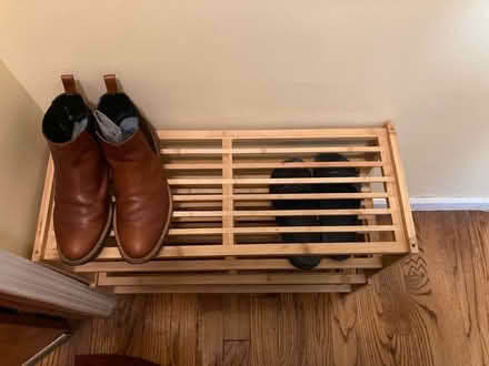 Photo of free 2 Bamboo shoe racks (Bed Stuy (Brooklyn)) #2