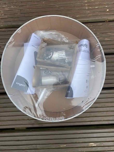 Photo of free 2x brand new lampshades. Sphera B&Q (RG8 0HB) #4