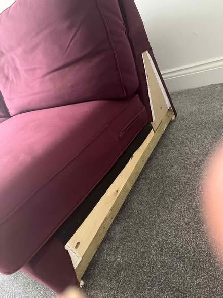 Photo of free IKEA Kivik modular sofa burgundy (WD19 Oxhey) #4
