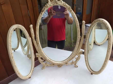 Photo of free Faux Antique 3-Way Dressing Table Mirror. (The Nurserylands TW12) #1