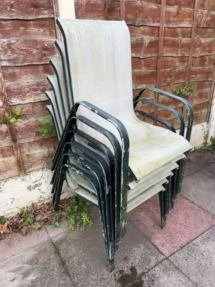 Photo of free Garden chairs x6 (Heaton Moor M19) #2